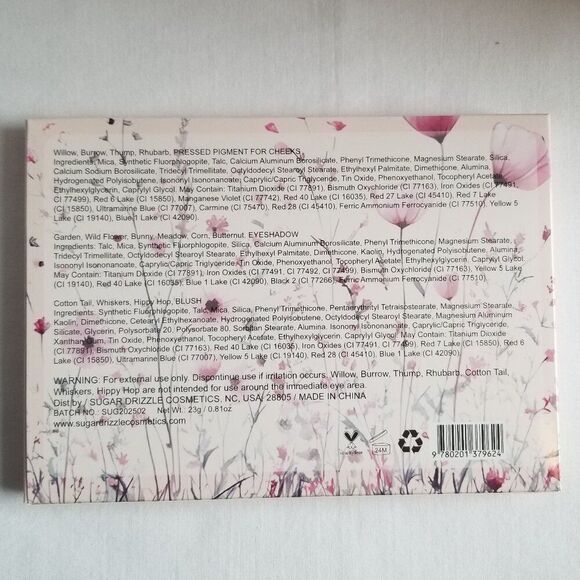 Sugar Drizzle Cosmetics - Bunny Love Eyeshadow Palette - Picture 2 of 10